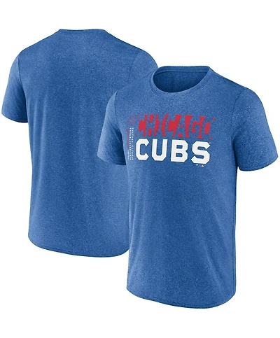 Fanatics Men's Heather Royal Chicago Cubs Fundamentals Shoot For The Sky T-Shirt
