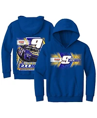Hendrick Motorsports Team Collection Big Boys and Girls Royal Chase Elliott Napa Car Pullover Hoodie