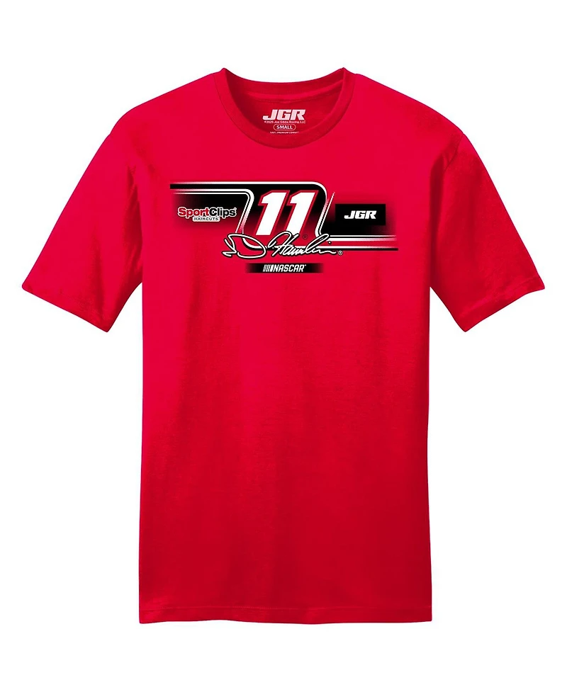 Joe Gibbs Racing Team Collection Men's Red Denny Hamlin Sport Clips Car T-Shirt