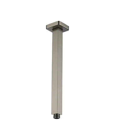 Square Shower Arm - 304 Stainless Steel, Universal 1/2" Npt Thread, Easy Installation, Corrosion-Resistant, and Decorative Cover