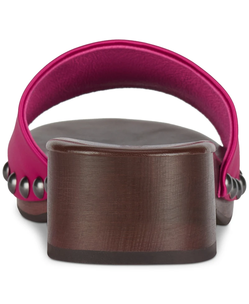 Jeffrey Campbell Cambrie Wooden Platform Slide Sandals