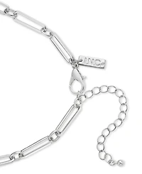 I.n.c. International Concepts Rhodium-Plated Crystal & Imitation Pearl Curved Bar Statement Necklace, 16-1/2" + 3" extender, Exclusively at Macy's