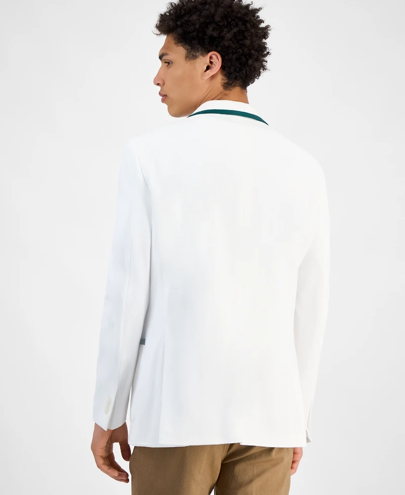 Tommy Hilfiger Men's Modern-Fit Green Tipped Weave Sport Coat