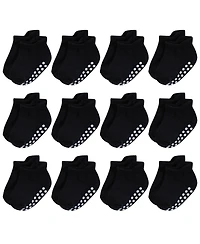 Hudson Baby Boys Non Skid Hidden Ankle Socks