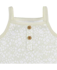 Gerber Baby Girls 4-Pack Sleeveless Onesies Bodysuits