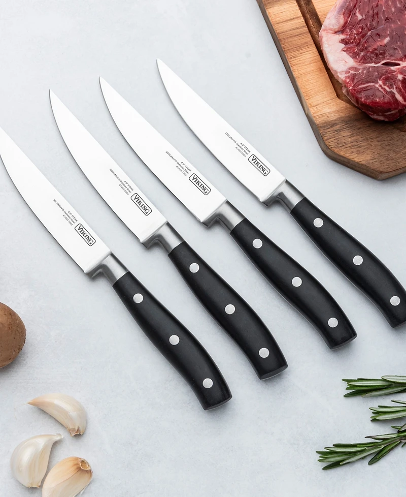 Viking Stainless Steel 4-Pc. Steak Knife Set