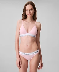 Calvin Klein Women's Modern Cotton Lightly Lined Triangle Bralette QF5650
