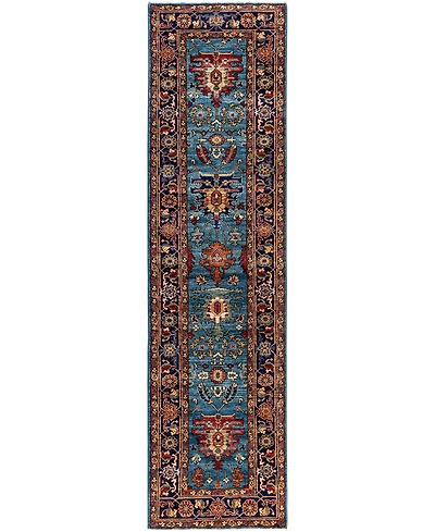 Adorn Hand Woven Rugs Serapi M1945 2'7''x10' Runner Area Rug