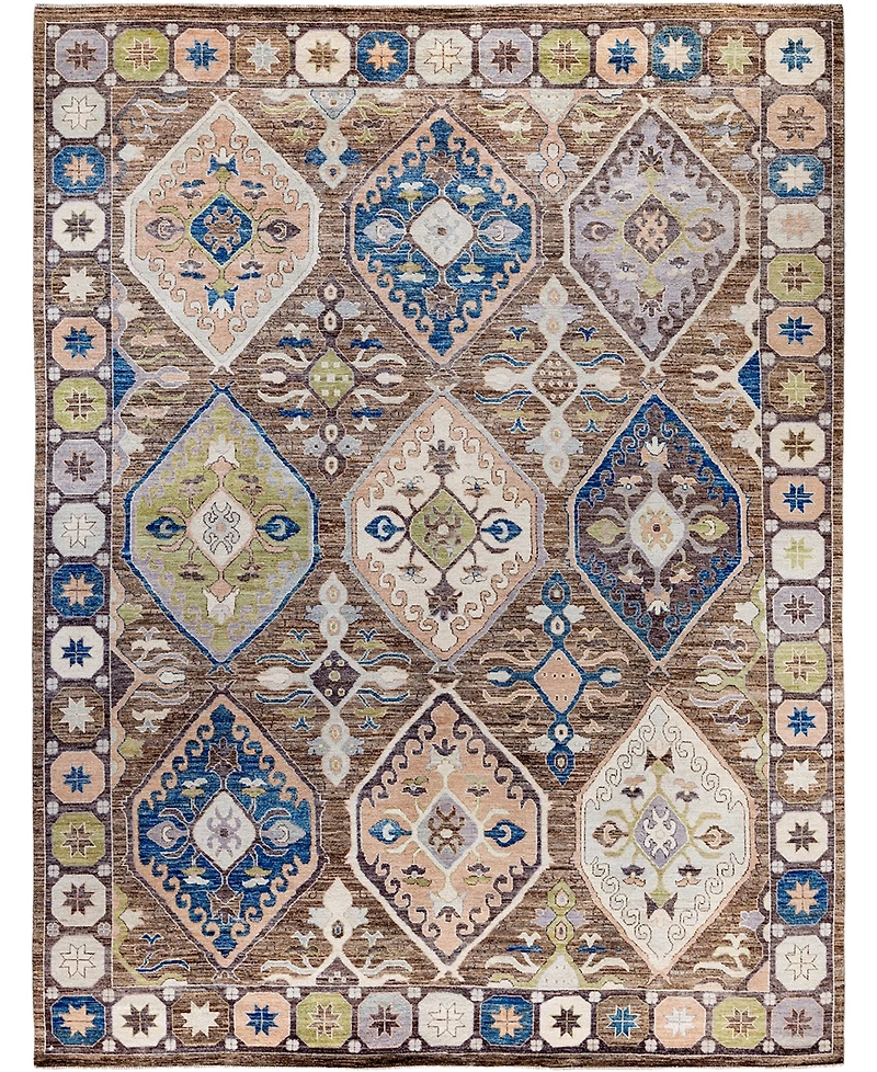 Adorn Hand Woven Rugs Colorful Oushak M1945 9'1''x11'10'' Area Rug
