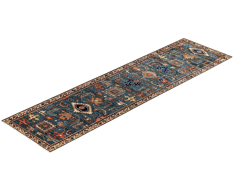 Adorn Hand Woven Rugs Serapi M1945 2'6''x9'5'' Runner Area Rug