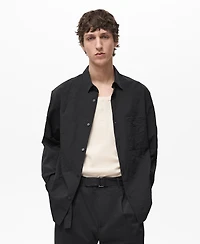 Mango Men's Regular-Fit Creased-Effect Shirt