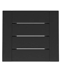 Modern Outdoor Hdpe Rectangle Patio Side Table