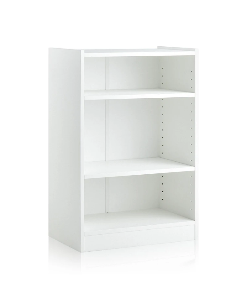 3-Tier Bookcase Open Display Rack Cabinet with Adjustable Shelves