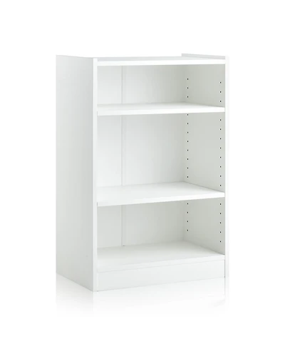 3-Tier Bookcase Open Display Rack Cabinet with Adjustable Shelves