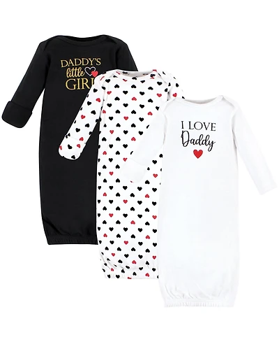 Hudson Baby Girls Extra Soft Cotton Gowns