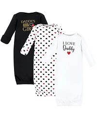 Hudson Baby Girls Extra Soft Cotton Gowns