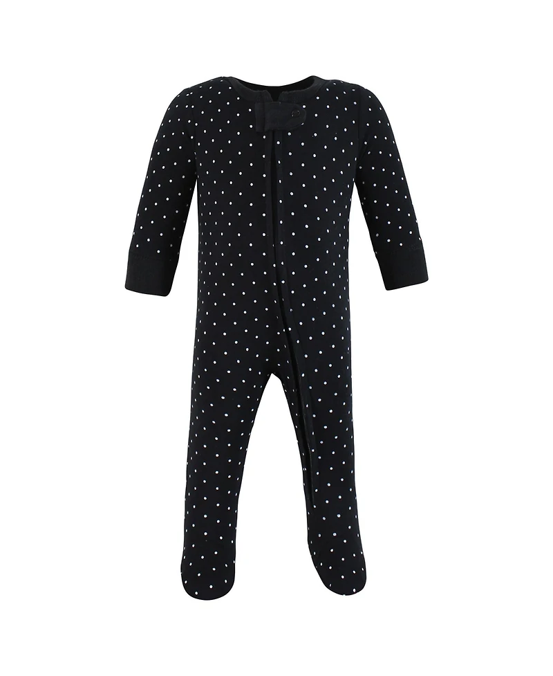 Hudson Baby Girls Cotton Preemie Sleep and Play