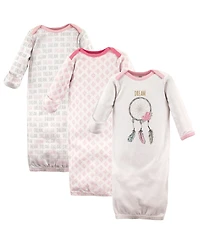 Hudson Baby Girls Extra Soft Cotton Gowns