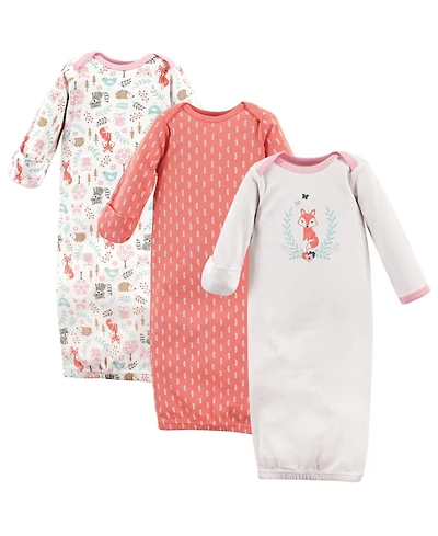 Hudson Baby Baby Girls Hudson Extra Soft Cotton Gowns