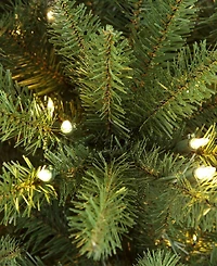 Puleo 7.5FT Pre-Lit Franklin Fir Artificial Christmas Tree