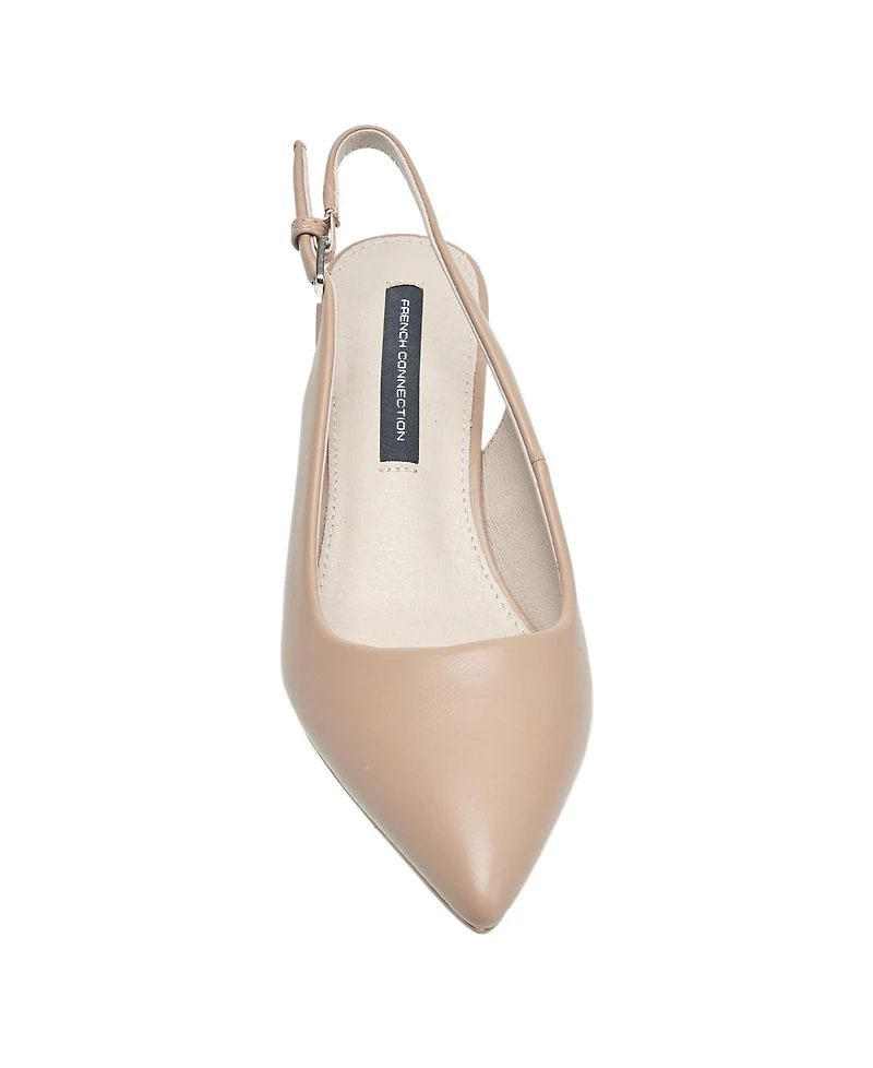 French Connection Ladies Quinn Slingback Kitten Heel