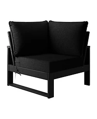 7-Piece Outdoor Modular L-Shaped Corner Patio Sectional Sofa Set