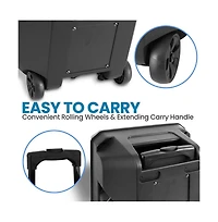 SereneLife 12" Bluetooth Pa Speaker & Mic System with Led Lights, 800W