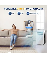 SereneLife 7,000 Btu Portable Air Conditioner with Dehumidifier & Fan