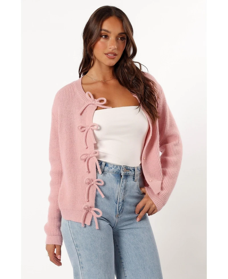 Petal and Pup Women's Wilde Bow Front Cardigan