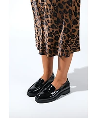 Bree Platform Penny Leather Loafer (Women)