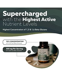 MycoMax Lion's Mane Extract Capsules Supplement- 70% Beta Glucans
