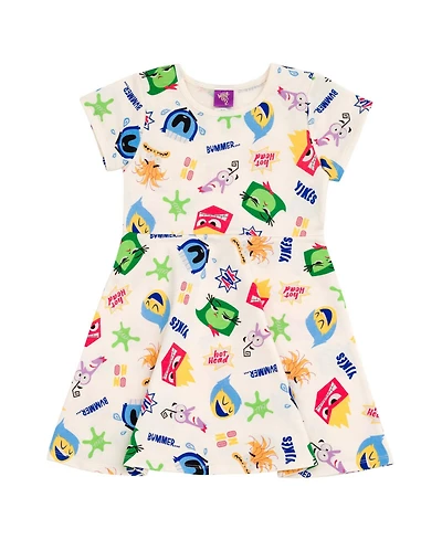 Inside Out Girls Nightmare Before Christmas French Terry Skater Dress