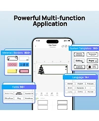 P21-a Label Maker Machine with Tape, Label Printer Thermal Mini Label Makers with Built-in Cutter and Multiple Templates