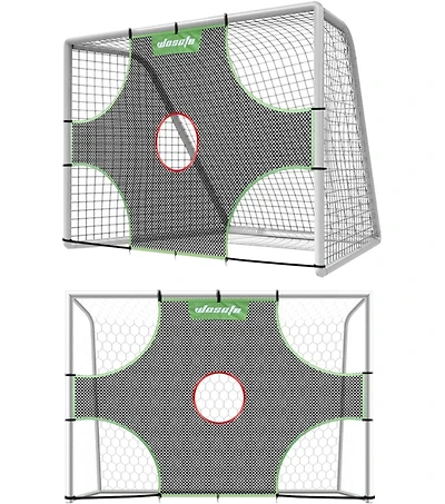 Wosofe Soccer Goal Target Soccer Training Equipment Net with Scoring Zones Improve Kick Practice Shooting and Goalshot Accuracy Training