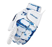 Wosofe Golf Glove for Men's Left Hand White Soft Leather Breathable Professional Golf Hand Wear