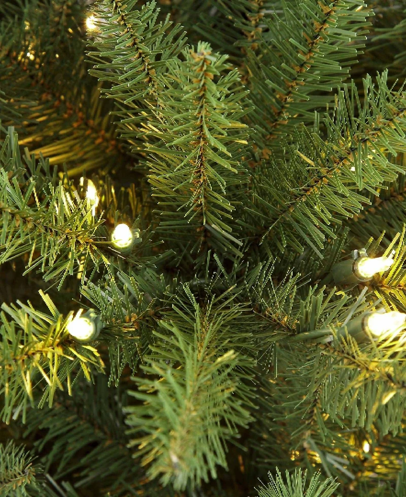 Puleo 4.5FT Pre-lit Slim Franklin Fir Artificial Christmas Tree