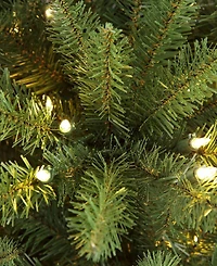 Puleo 4.5FT Pre-lit Slim Franklin Fir Artificial Christmas Tree