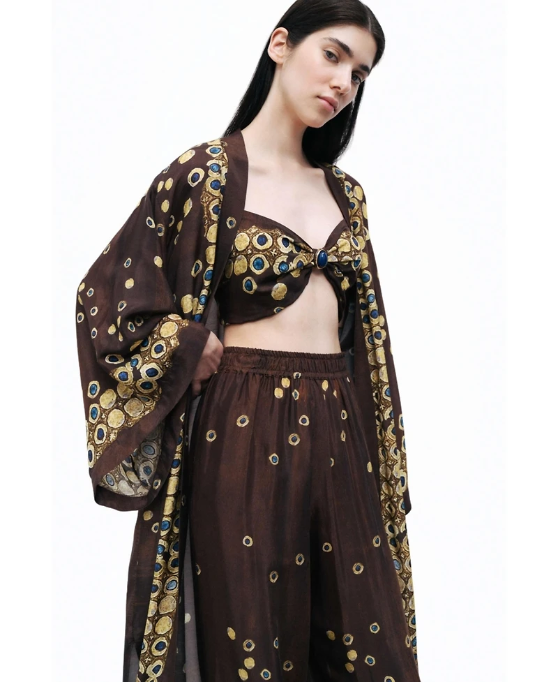 Nocturne Women's Flowing Lightweight Kimono