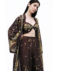 Nocturne Women's Flowing Lightweight Kimono