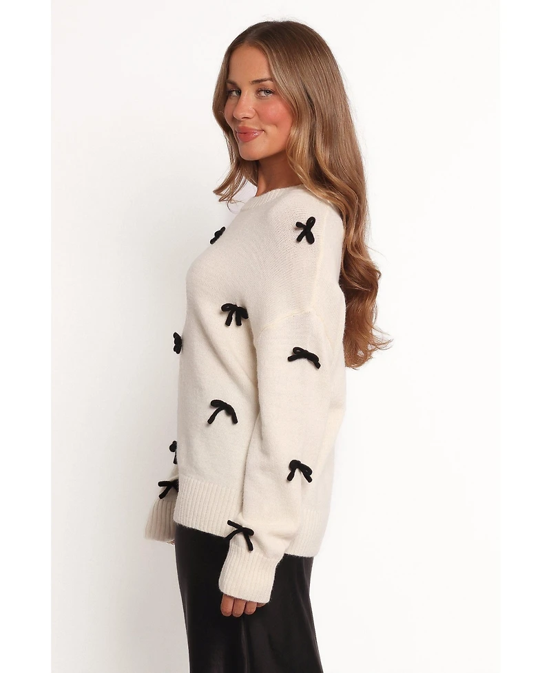 Petal and Pup Women's Voss Bow Knit Sweater