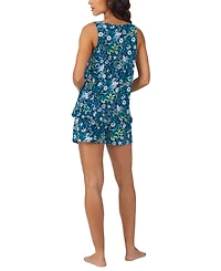 Cuddl Duds Women's Printed Sleeveless Boxer Pajama Set