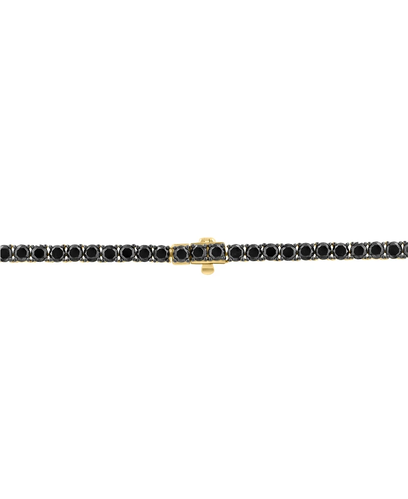 Effy Men's Black Diamond 20" Tennis Necklace (16-5/8 ct. t.w.) in 14k Gold
