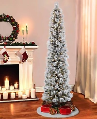 Puleo 7.5ft Pre-Lit Artificial Pine Tree