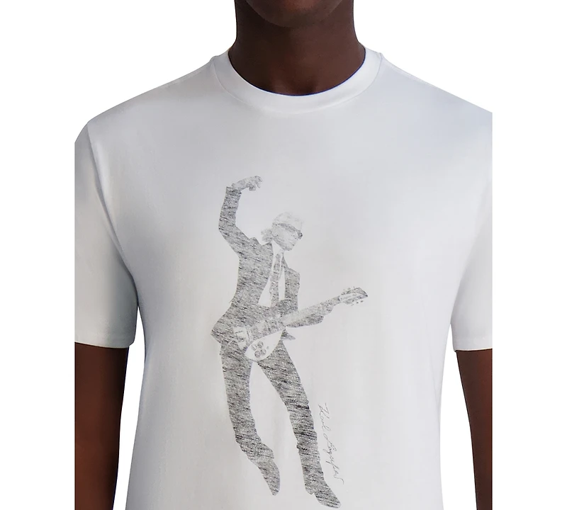 Karl Lagerfeld Paris Men's Guitar Graphic T-Shirt