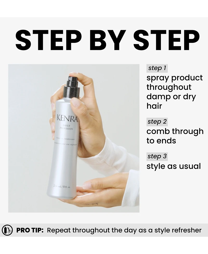 Kenra Professional Daily Provision Leave-In Conditioner, 8oz