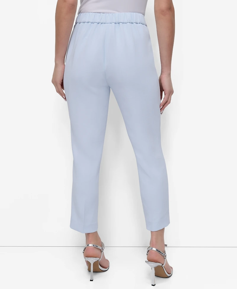 Dkny Women's High Rise Cropped Straight-Leg Pants