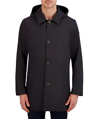 Vince Camuto Men's Rain Tek Transitional Coat With Removable Hood