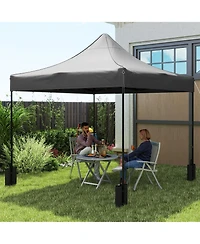 Outsunny 10' x Pop up Canopy Replacement Top with Weight Bags, Multi