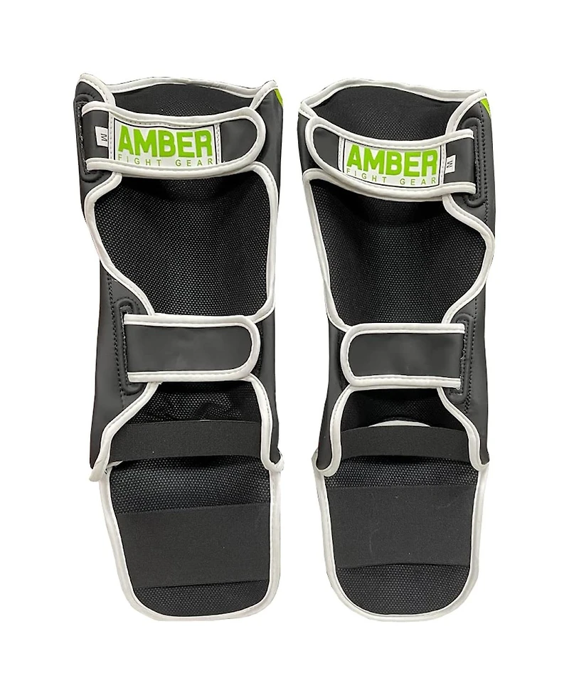 Pro Style Competition Muay Thai Shin Guards with Instep Protection for Kickboxing, Mma, and Combat Sports, Lightweight, Durable, and Adjustable