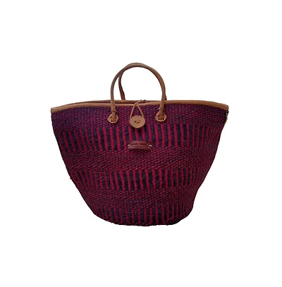 Resilient Handmade Sisal African Basket Tote Bag